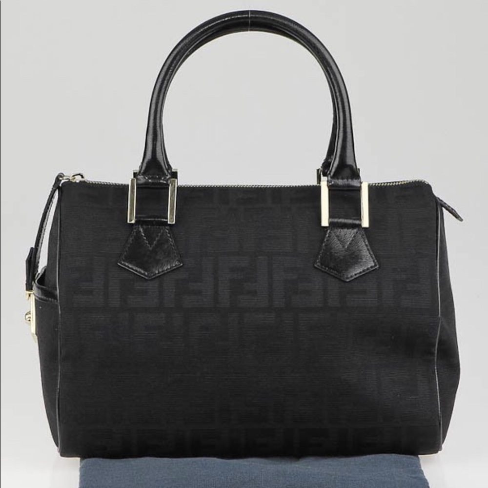 Authentic Fendi zucca Boston bag